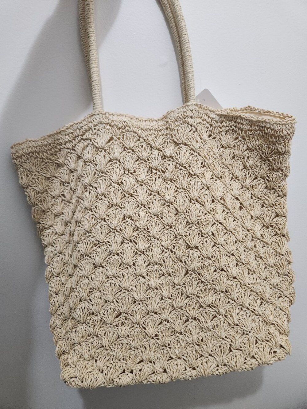 Woven beach tote